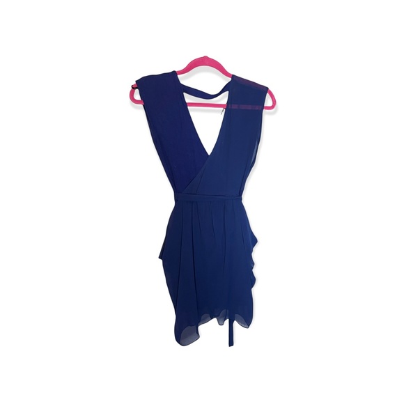 Blue Bebe Mini Dress with Sheer Draping Details size XS - Picture 5 of 5